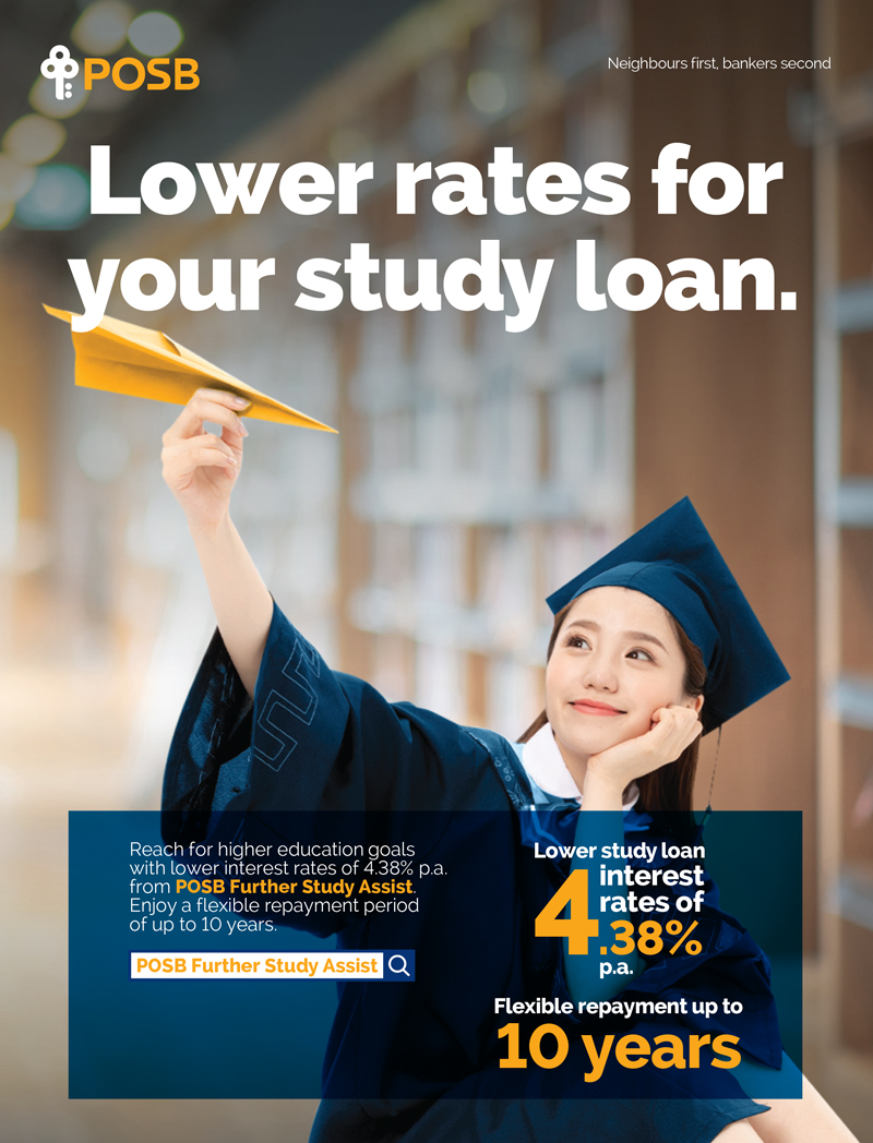 POSB Bank - Lower rates for your study loan